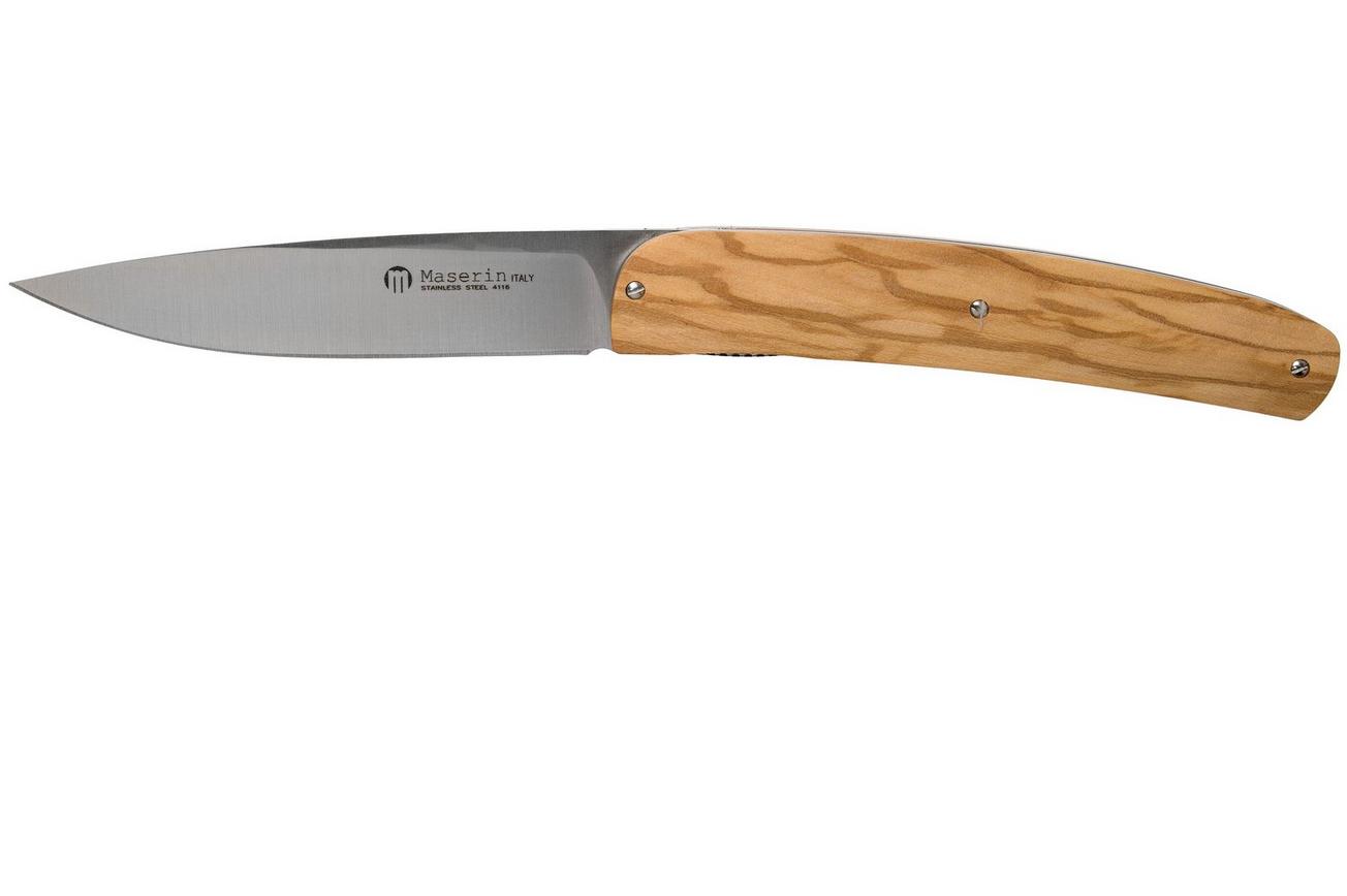 Maserin Gourmet Olijfhout zakmes, 380/OL