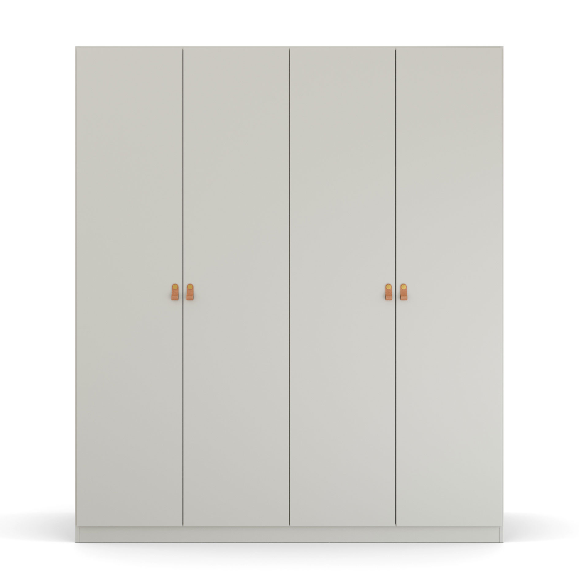 Drehtürenschrank - seidengrau - 181 cm