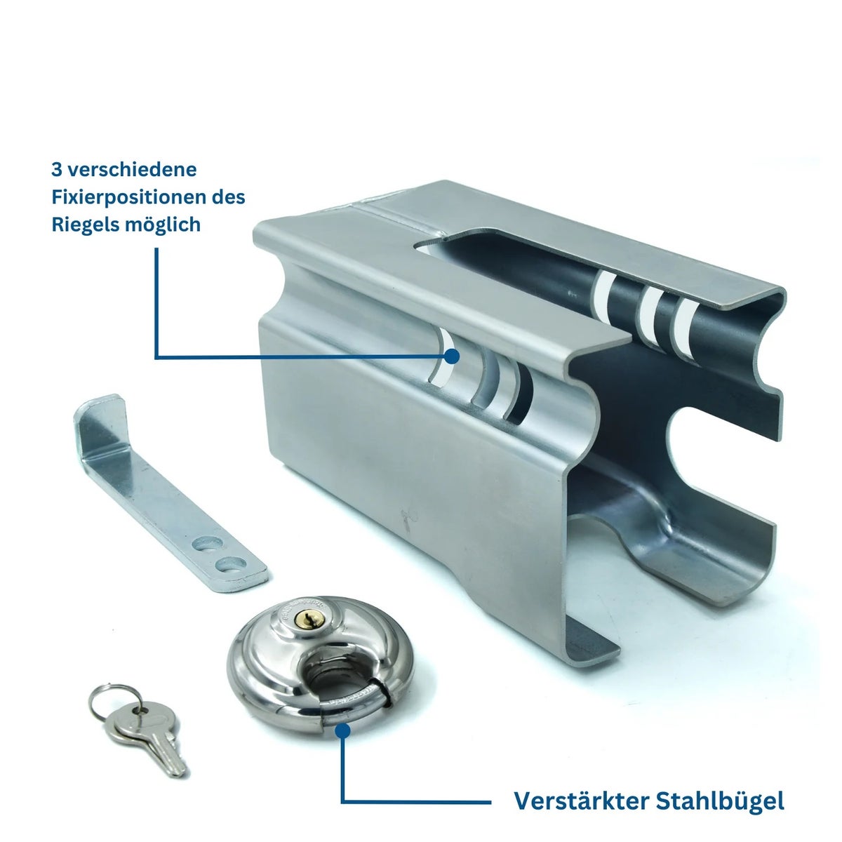 TXP:360 Safety-Box Box Lock Antidiefstalvoorziening met hangslot voor aanhangwagens