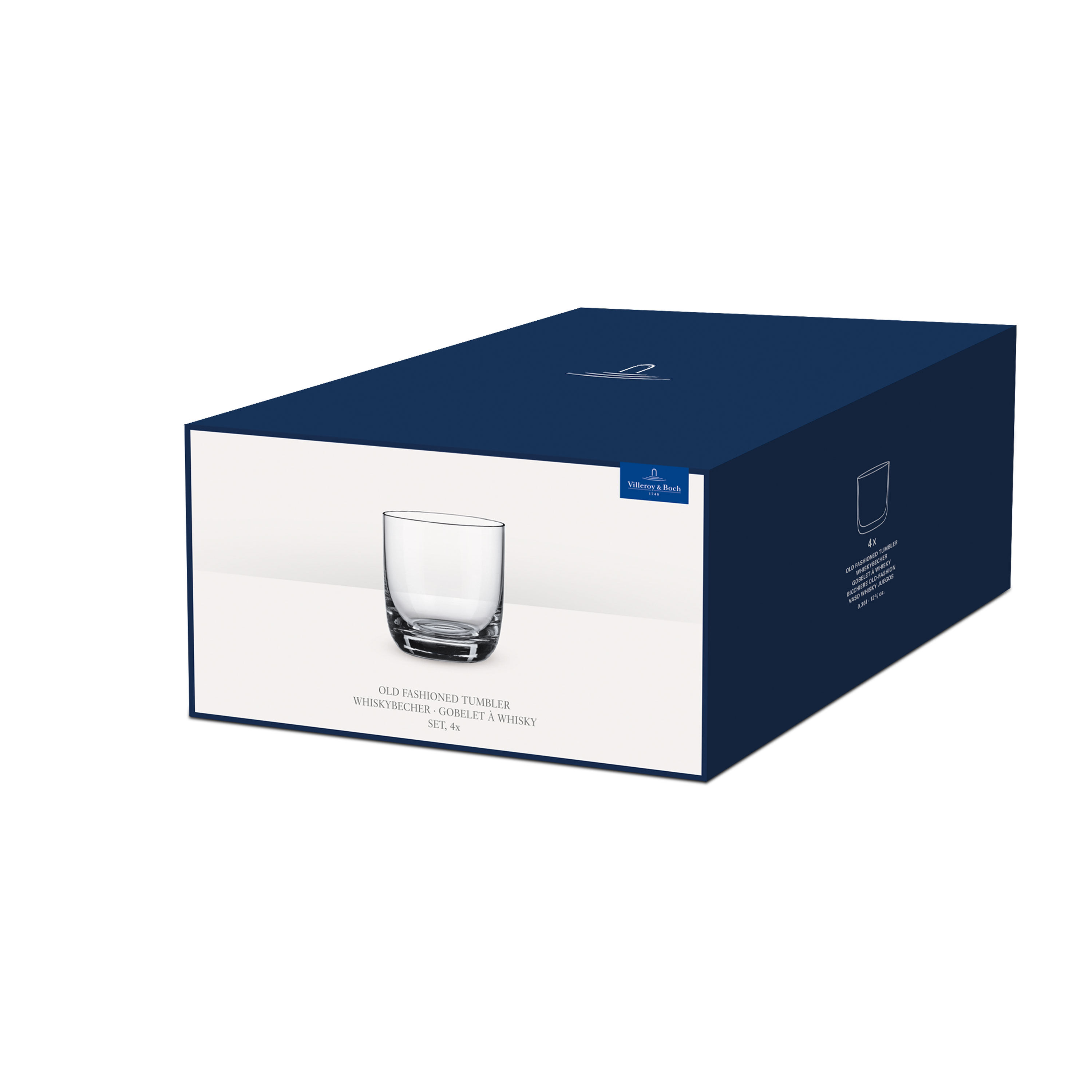 La Divina Whisky glass Clear, 0 oz, crystal glass