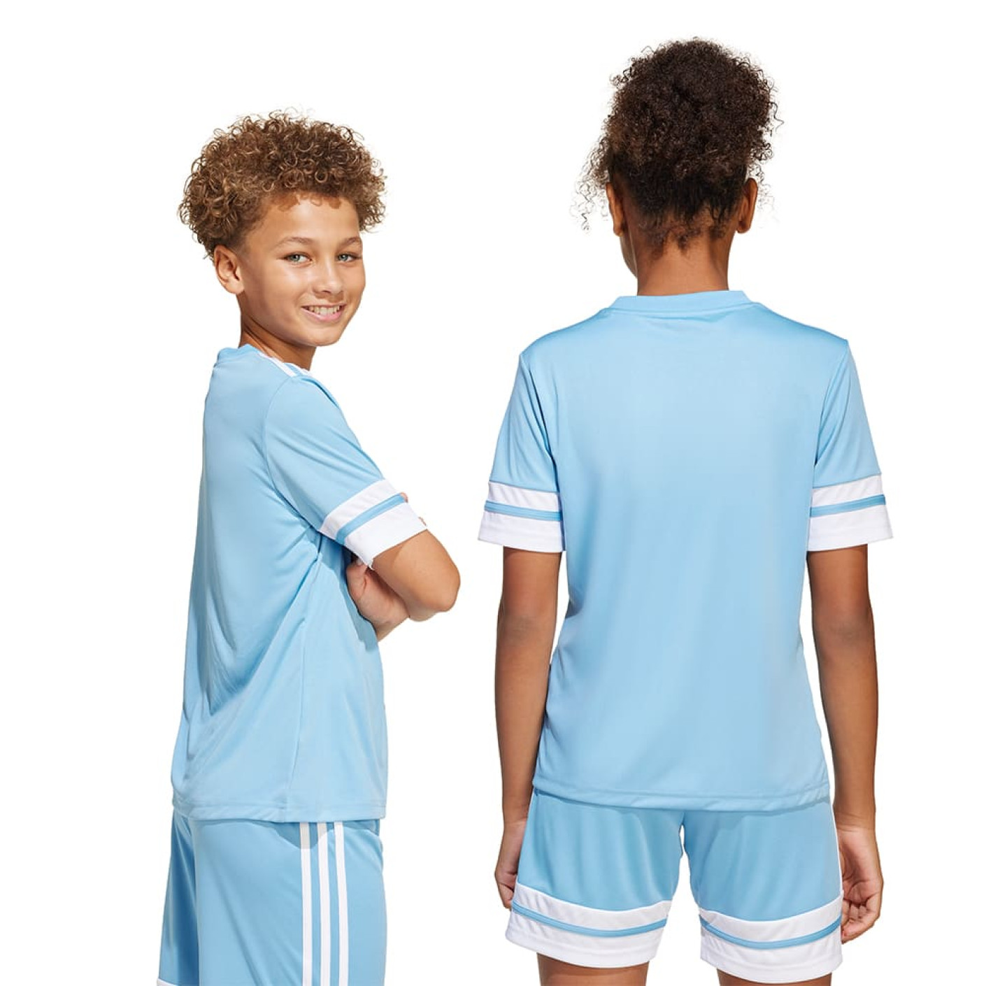 Adidas Squadra 25 Voetbalshirt Kids Lichtblauw Wit