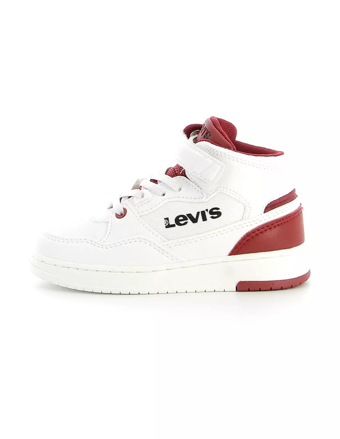 LEVIS BLOCK VIRV0012T WHITE RED - Sneakers Whitered