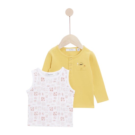 Escapade au Soleil T-shirt manches longues + débardeur   Jaune        de               Marèse
