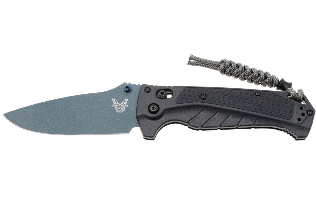 Benchmade Adira 18060BT-01 Blue Titanium Cerakote CPM MagnaCut, Tempest Gray Grivory zakmes