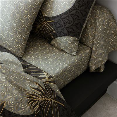 Linge de lit motif art déco - BECQUET CRÉATION
