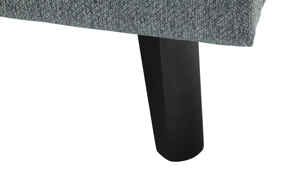 Polsterbett Blau 140 cm ohne Bettkasten Schwarz