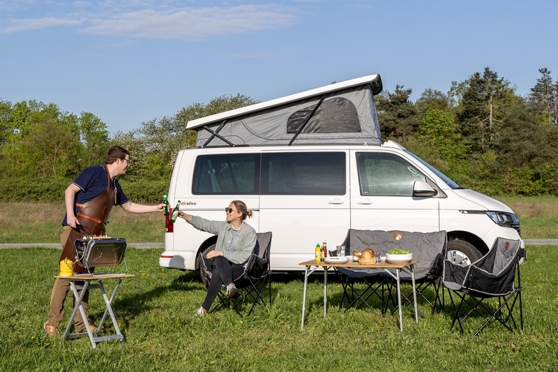 Holiday Travel Faltsofa für 2 Personen - Grau meliert