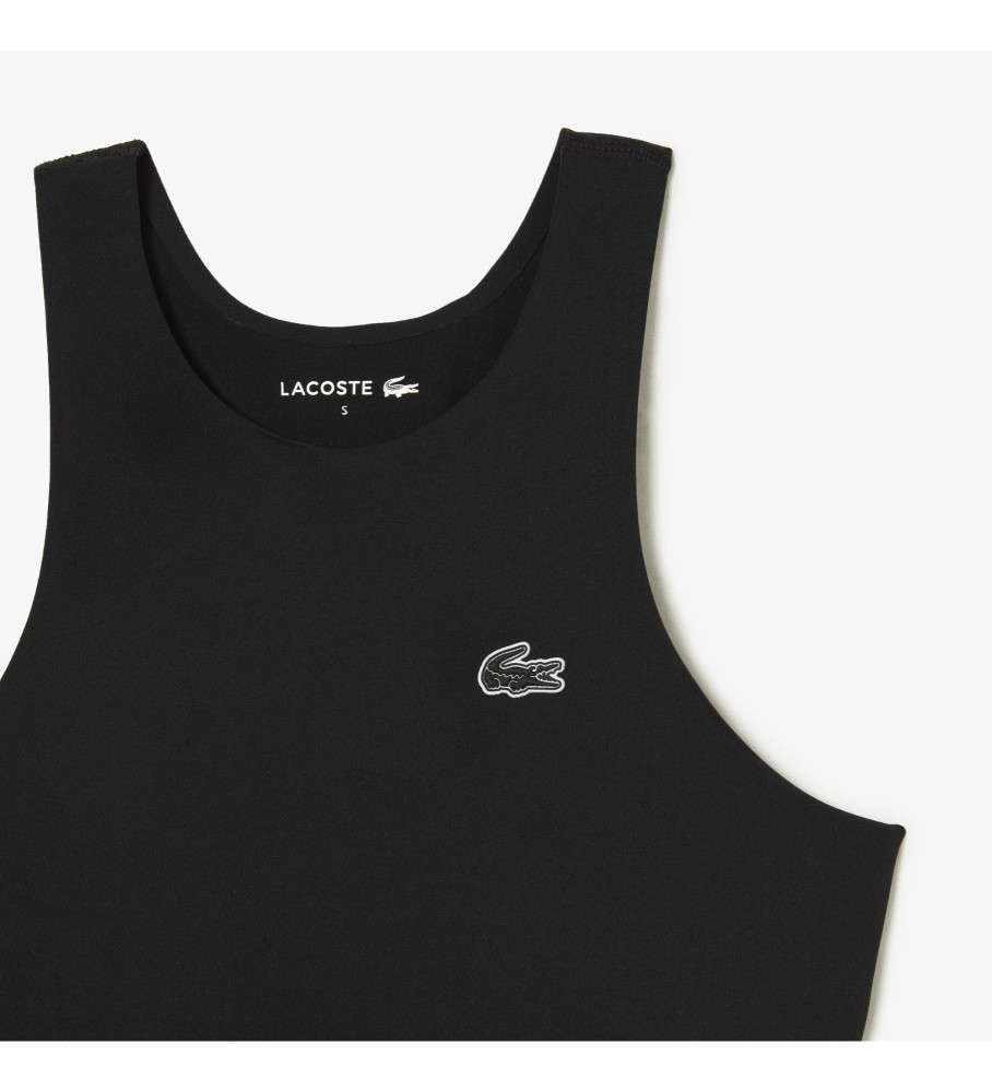 Sutiã esportivo Lacoste de secagem rápida, preto