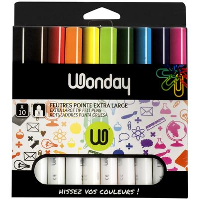 Wonday - 10 Feutres - pointe extra large