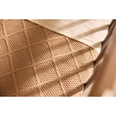 Couverture berceau Check knit - Biscuit - JOLLEIN