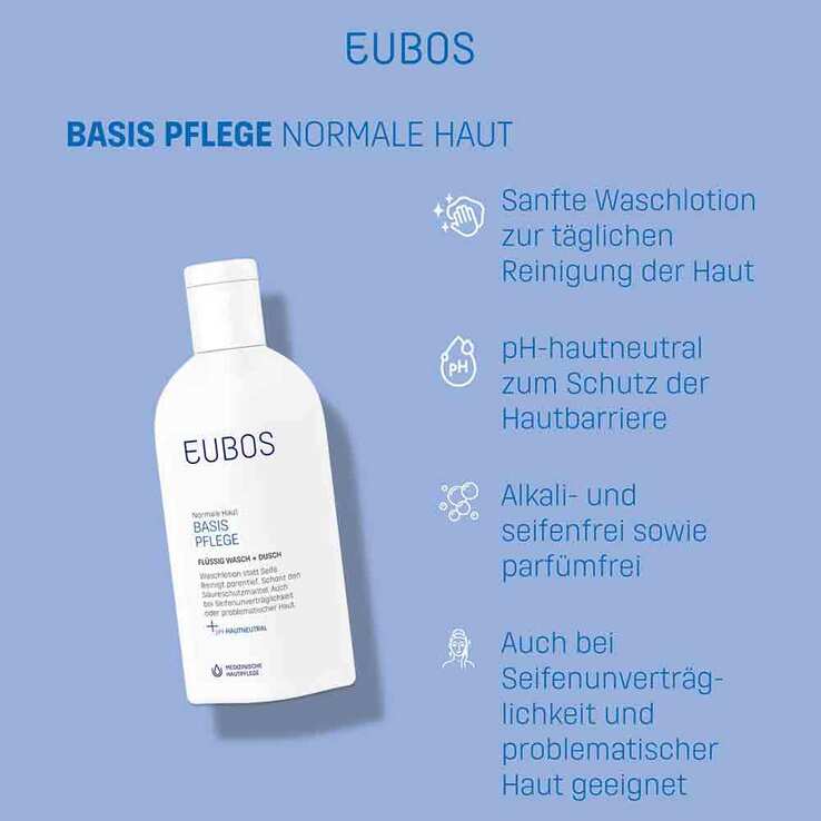 Eubos Flüssig blau unparfümiert, 200 ml