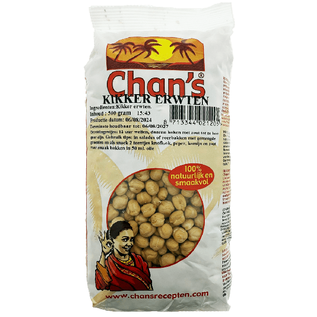 Chan's Kikkererwten 500g