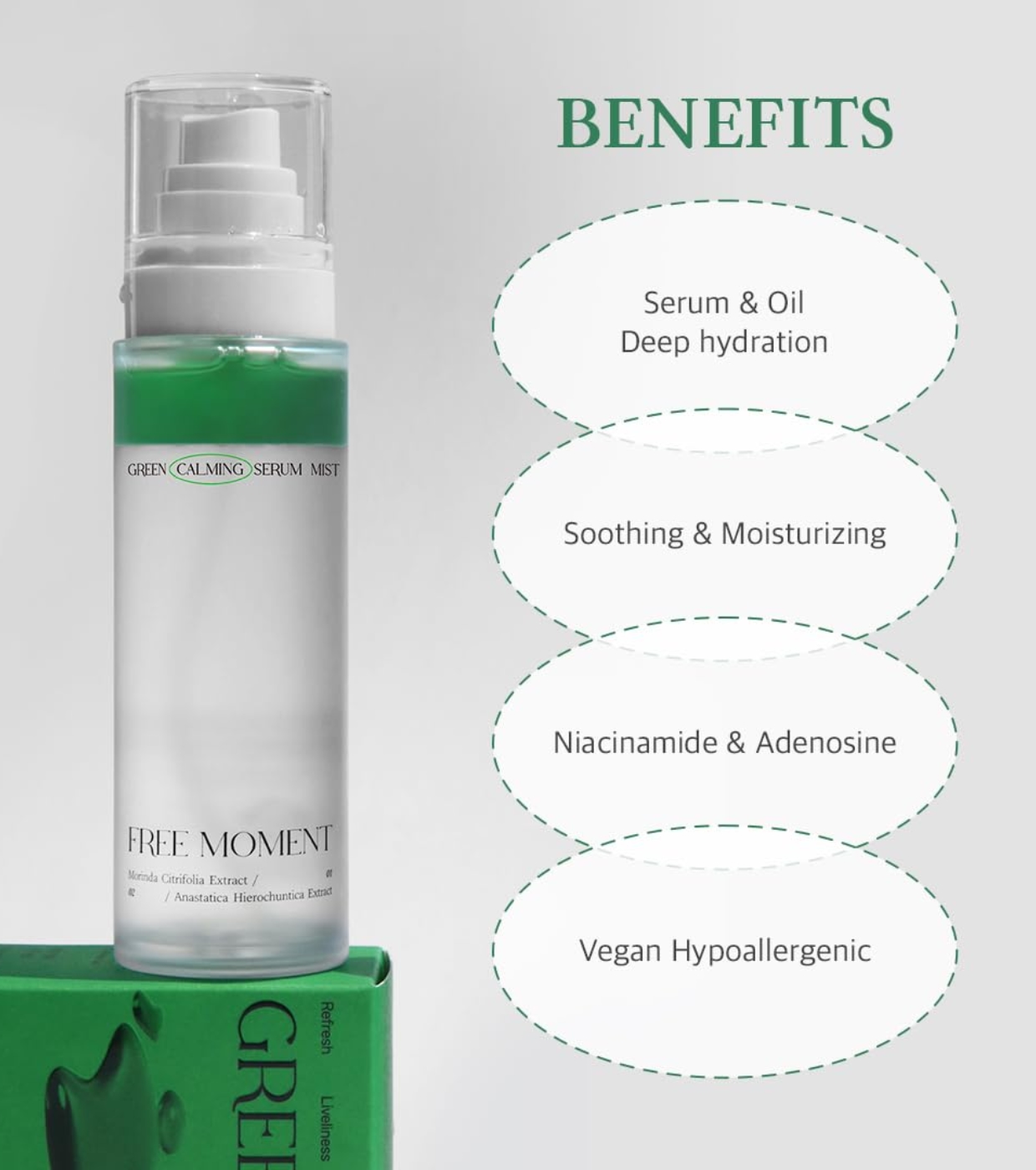 Free Moment - Bruma Calmante Green Serum Mist