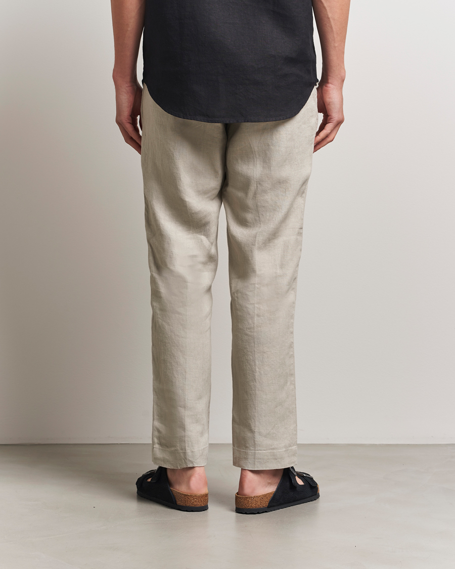 NN07 Billie Linen Drawstring Trousers Fog