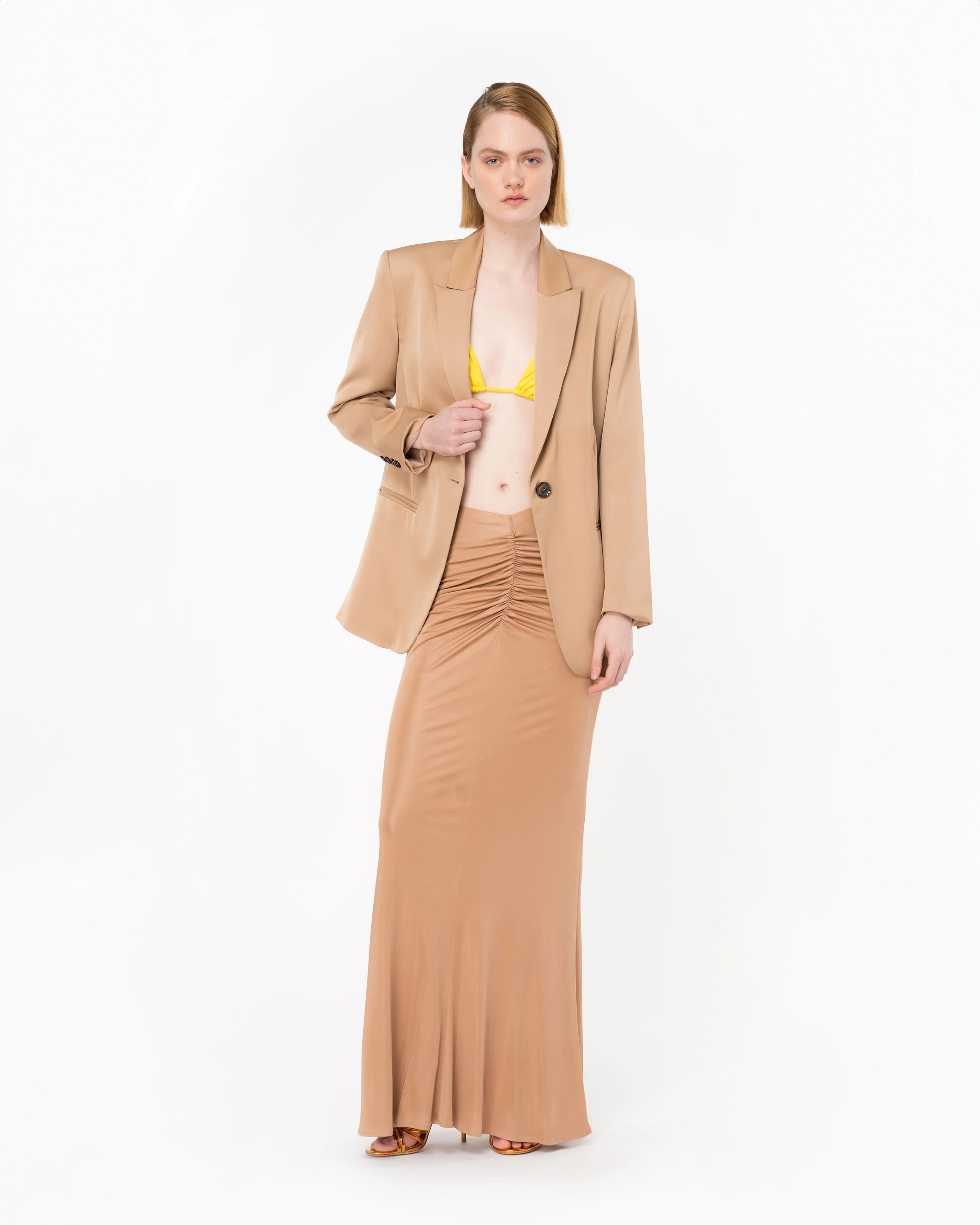 Jupe longue | Orange