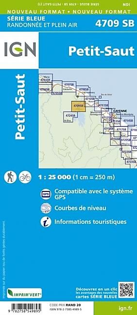 IGN - IGN 4709 SB PETIT SAUT 1 25 000