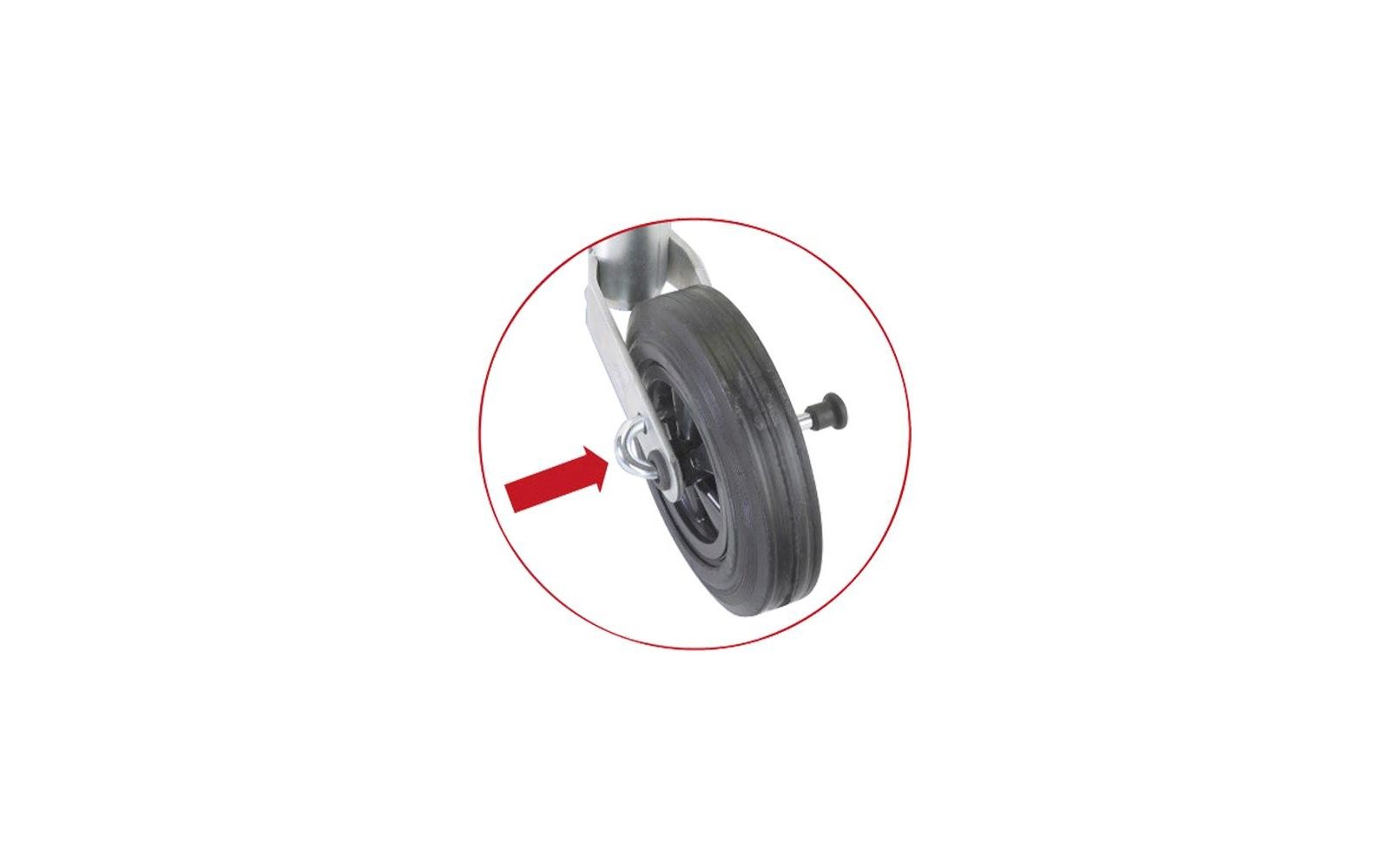 Winterhoff Deichsel-Stützrad mit integrierter Bremsfunktion ST 48-RB-200 V