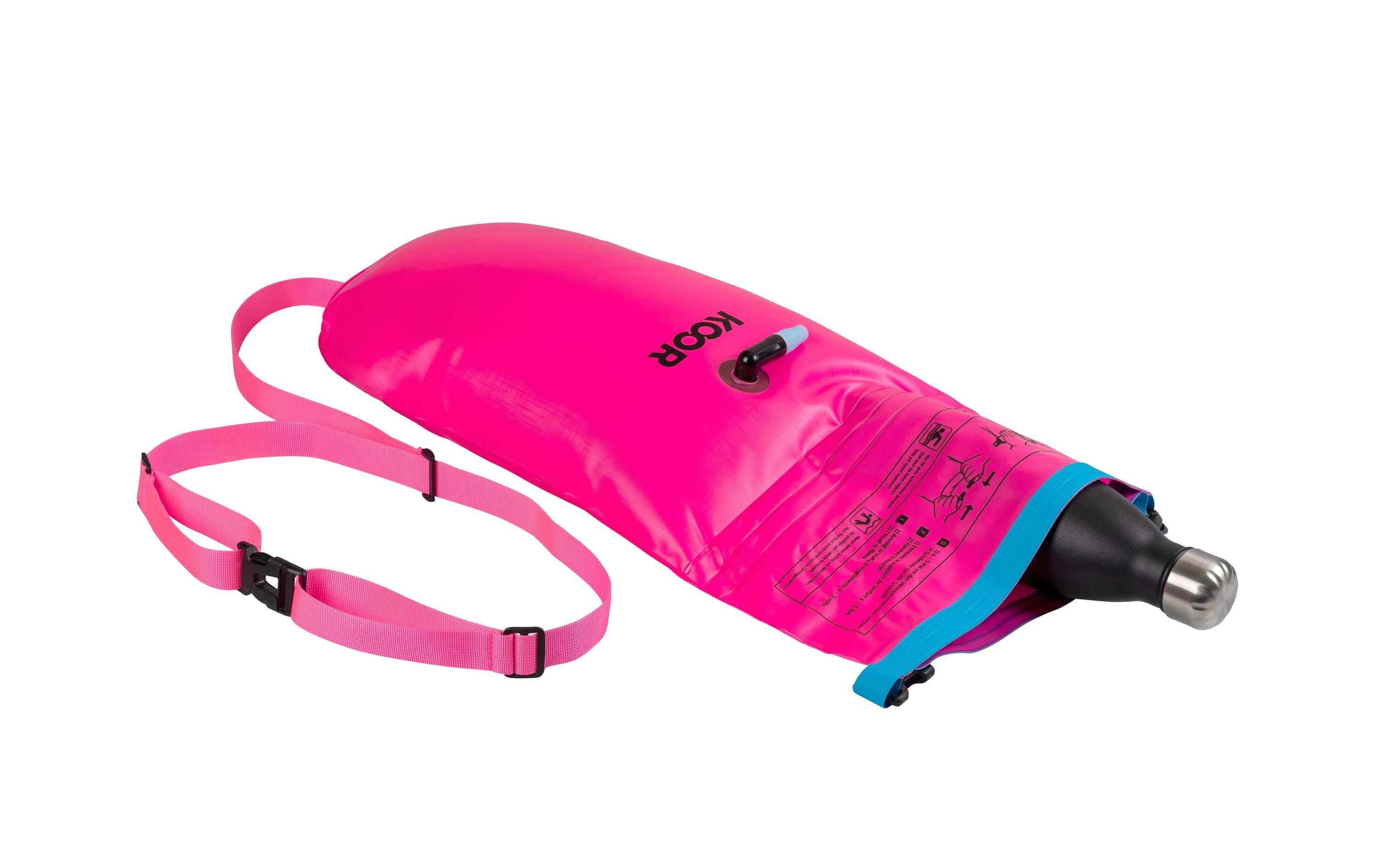 Schwimmboje Booa 15 l RosaDry Bag und Schwimmboje in einem