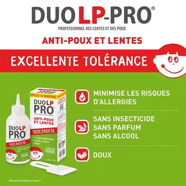 Loção Duo-LP Pro Antipiolhos e Lêndeas 150ml + Pente Antipiolhos