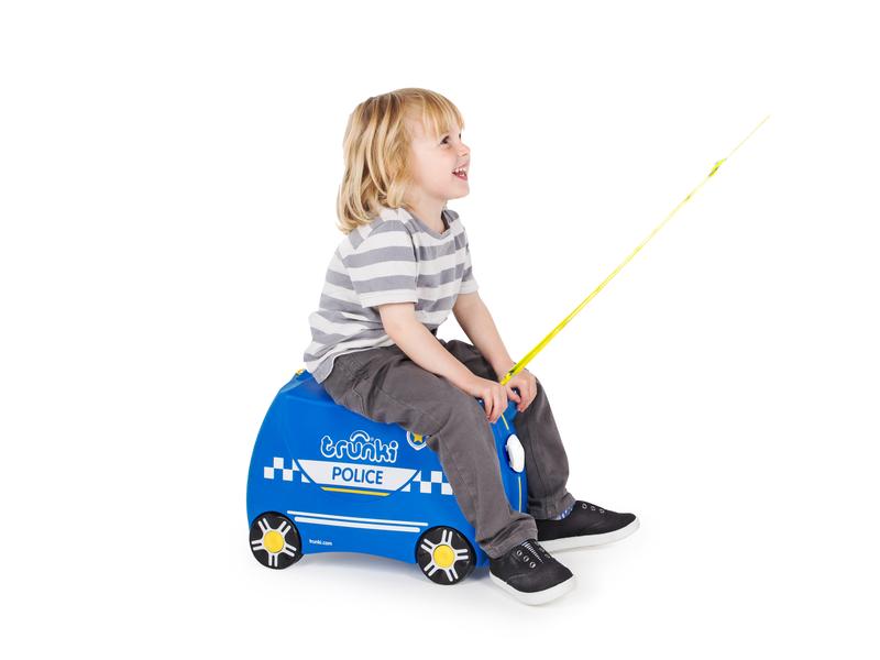 Trunki Reisetrolley Polizei Blau Reisekoffer für Kinder