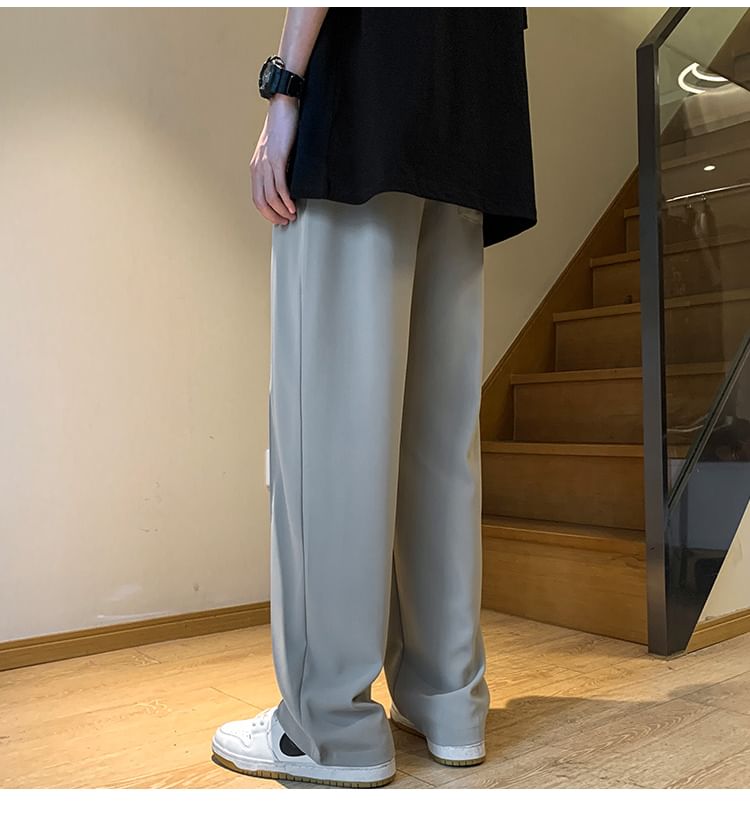 Ffodia - Mid Rise Plain Wide Leg Broek