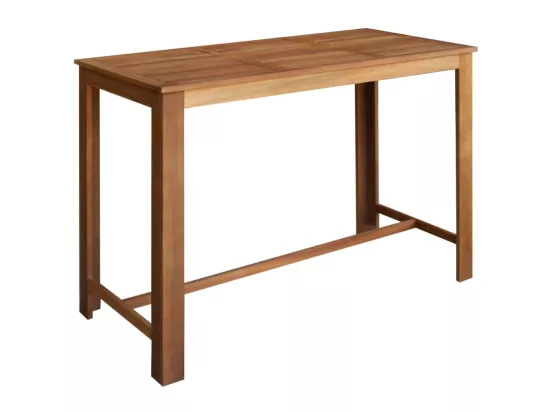 Table et tabourets de bar 7 pcs Bois d'acacia massif