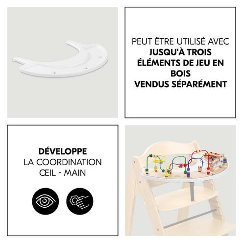 Plateau de jeu Play Tray Arketa - Blanc - HAUCK