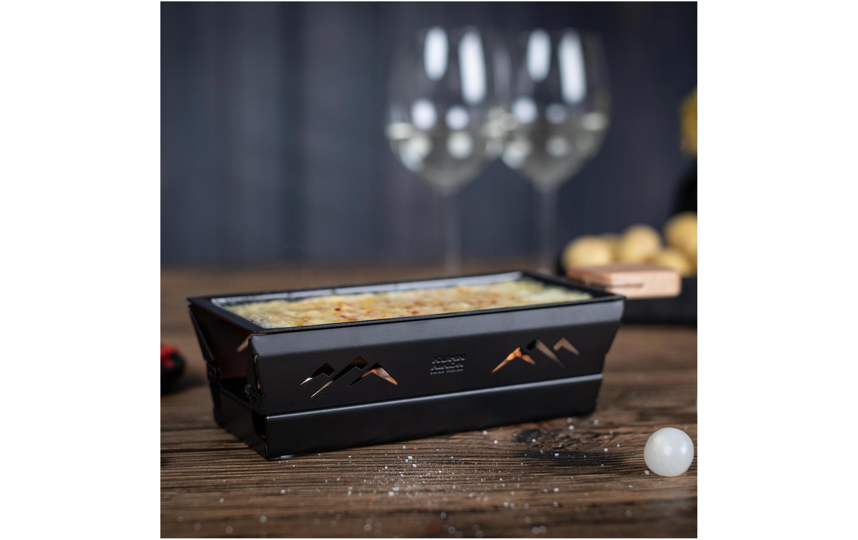 Teelicht-Raclette Mini Berge SchwarzRaclette-Set