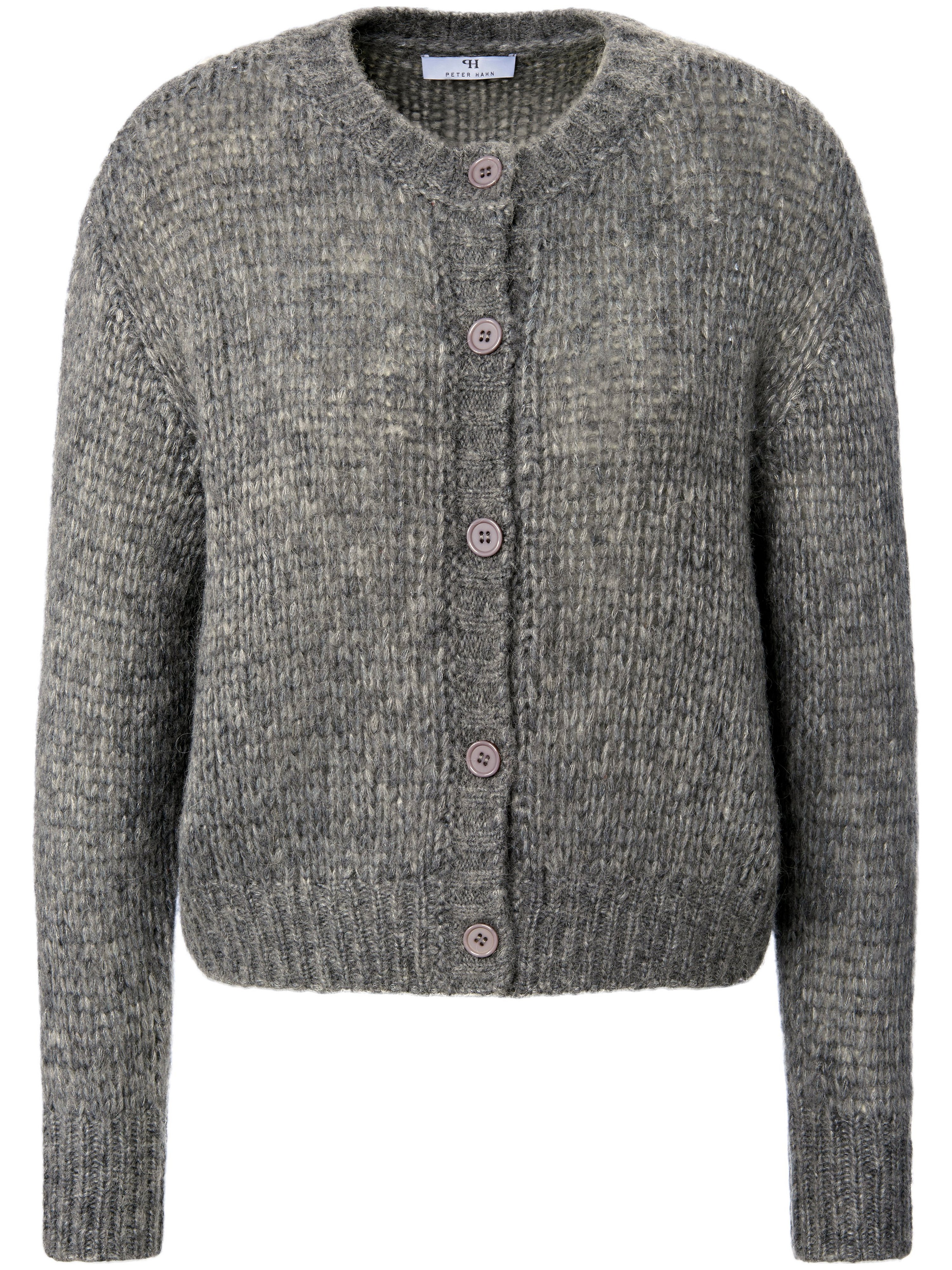 Strickjacke mit überschnittener Schulter