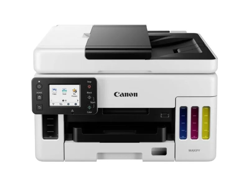 Canon MAXIFY GX6050 - Multifunktionsprinter - farve - blækprinter - kan genopfyldes - Legal (216 x 356 mm)/A4 (210 x 297 mm) (original) - A4/Legal (medie) - op til 24 ipm (udskriver) - 350 ark - LAN, Wi-Fi(n), USB 2.0, USB vært