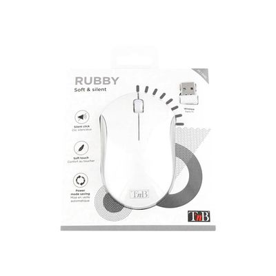T'nB Rubby - souris sans fil silencieuse - blanc