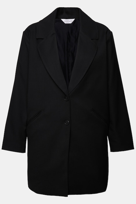 Longblazer, Oversize Loose Shape, feine Struktur