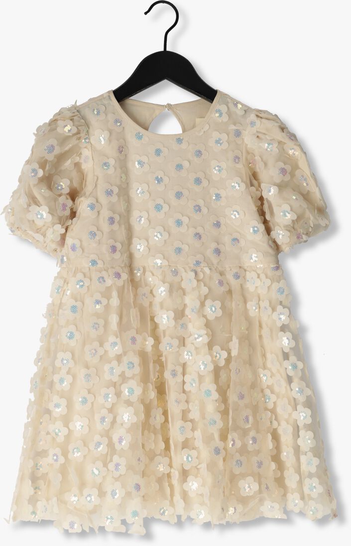 KONGES SLOJD beige konges slojd mini jurk fleur dress