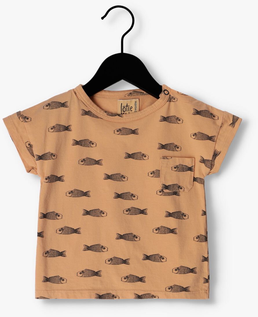L\u00D6TIEKIDS nude l&ouml;tiekids t-shirt baby tshirt short sleeve fishes