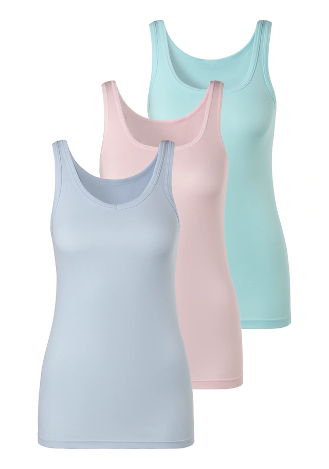 petite fleur Achselhemd , aus reiner Baumwolle, Tanktop, Unterziehshirt