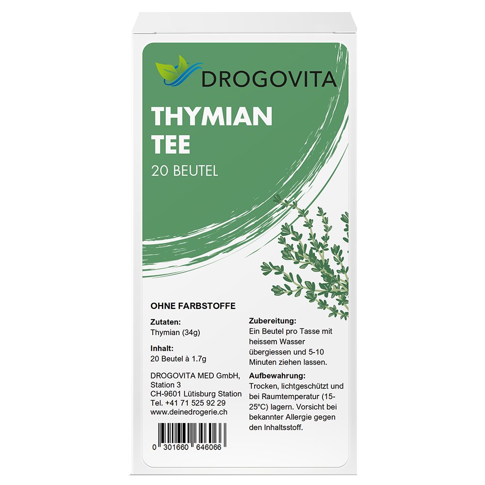 DROGOVITA Thymian Tee Tees Btl 20 Stk