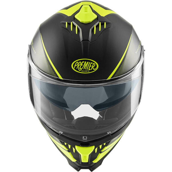 premier - Casque Typhoon FR Noir / Jaune fluo / Mat