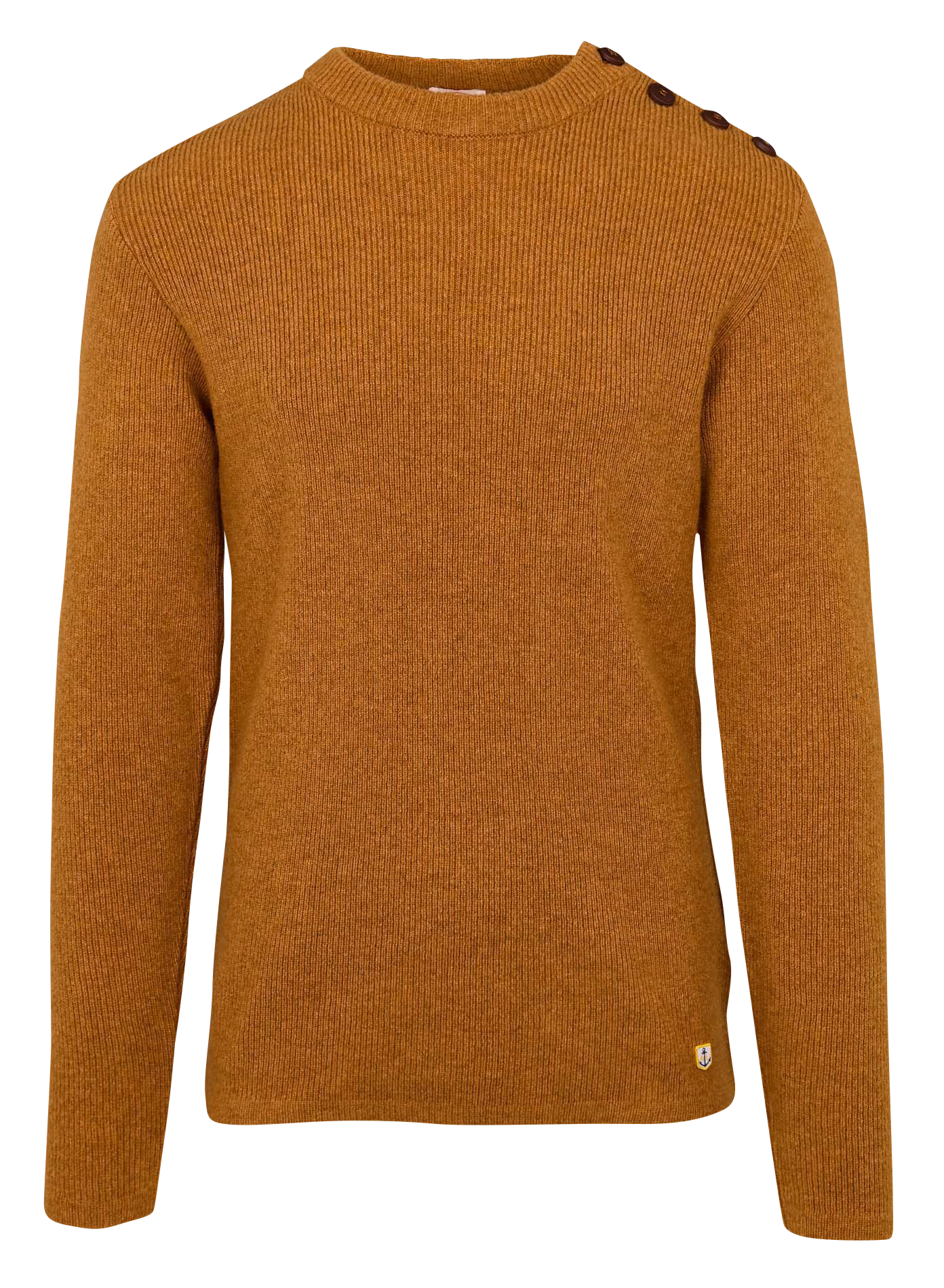 Pull col rond en laine d'agneau| Multicolore