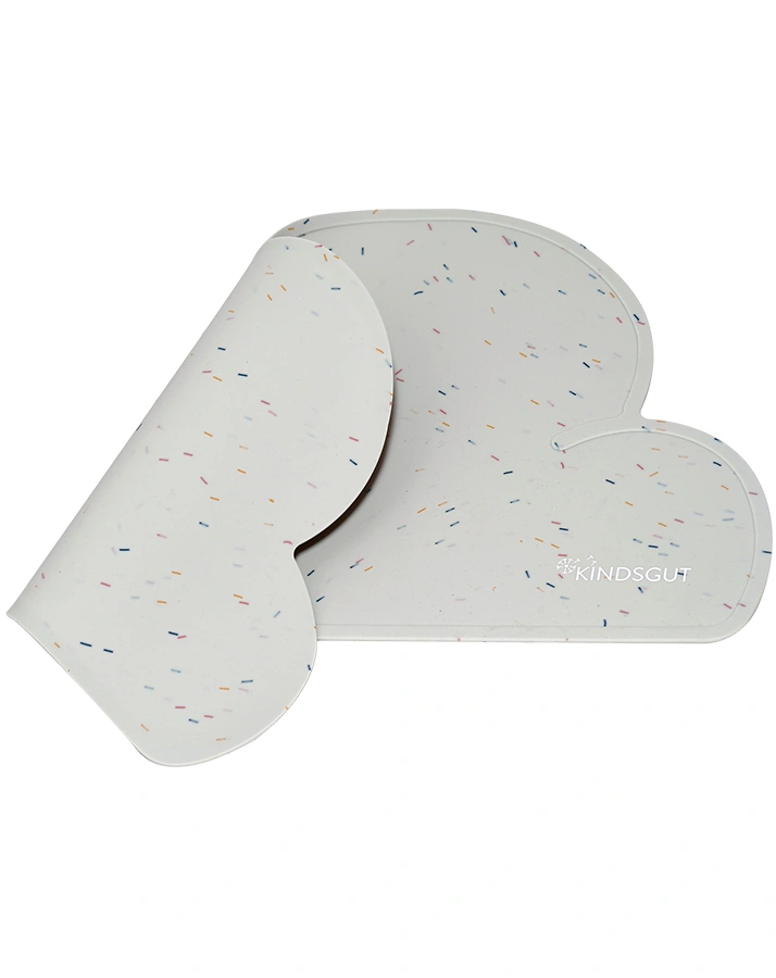 Tischset WOLKE gemustert in hellgrau