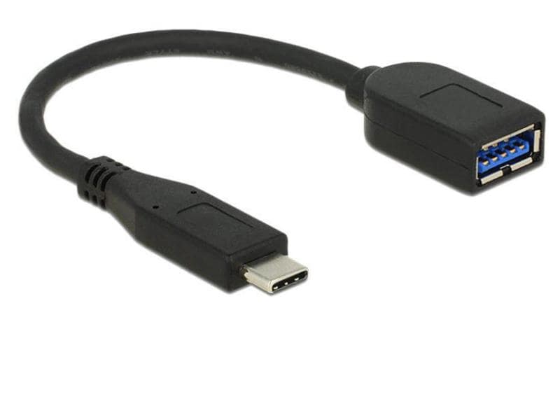 Delock USB 3.1-Adapterkabel  USB C - USB A 0.1 m USB 3.1 Gen 2 Adapterkabel