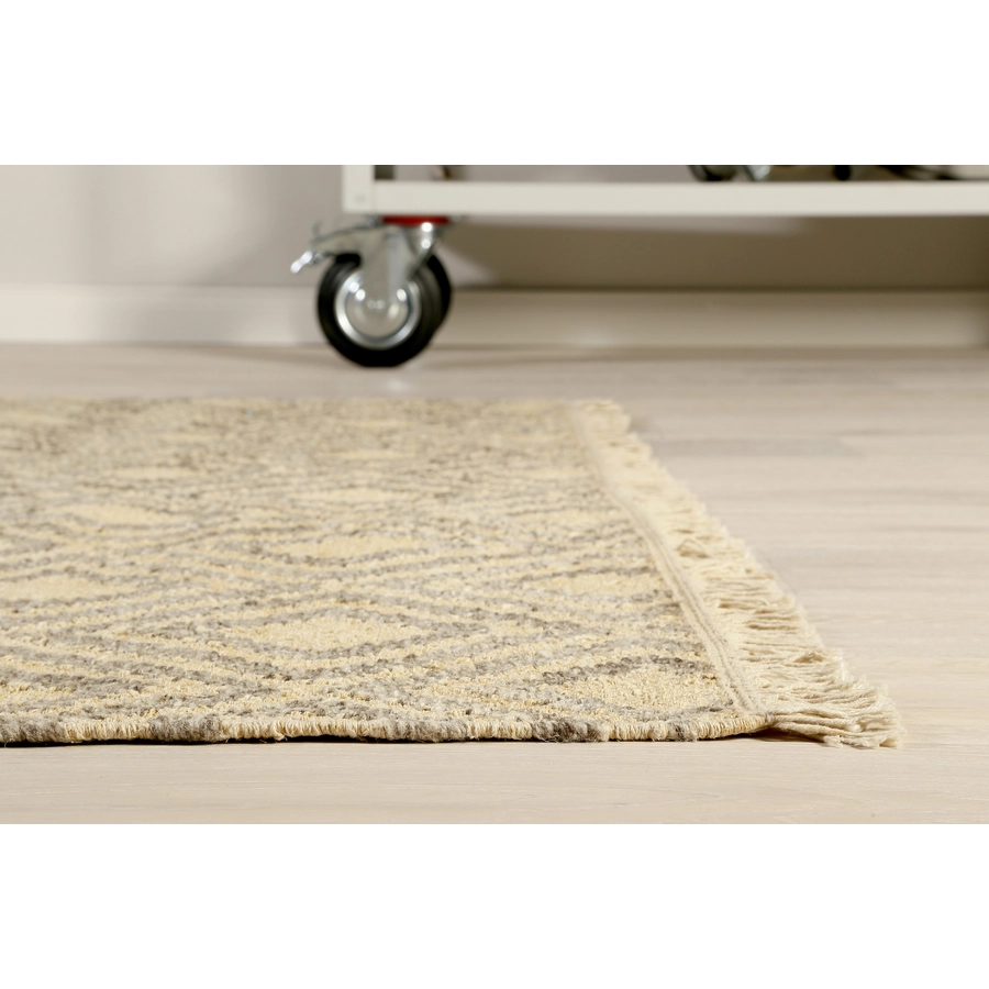 Green Looop Handweb-Teppich Lyon taupe beige