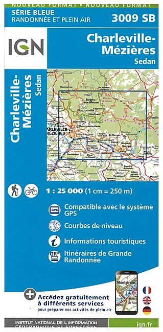 IGN - 3009 SB CHARLEVILLE MEZIERES 1 25 000