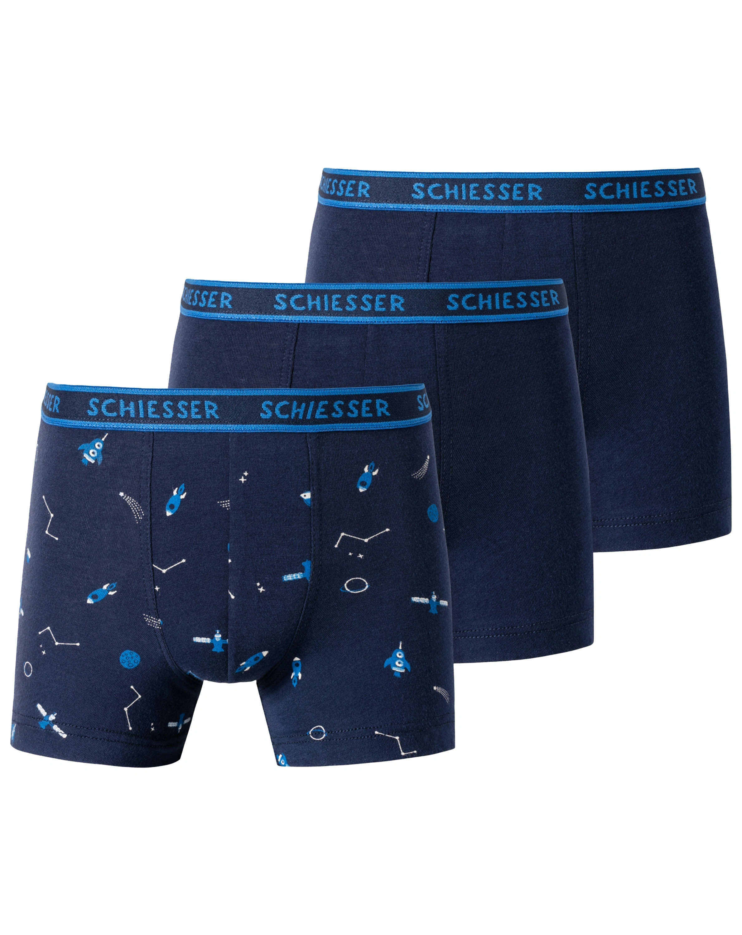 Boxershorts SPACE 3er-Pack in dunkelblau