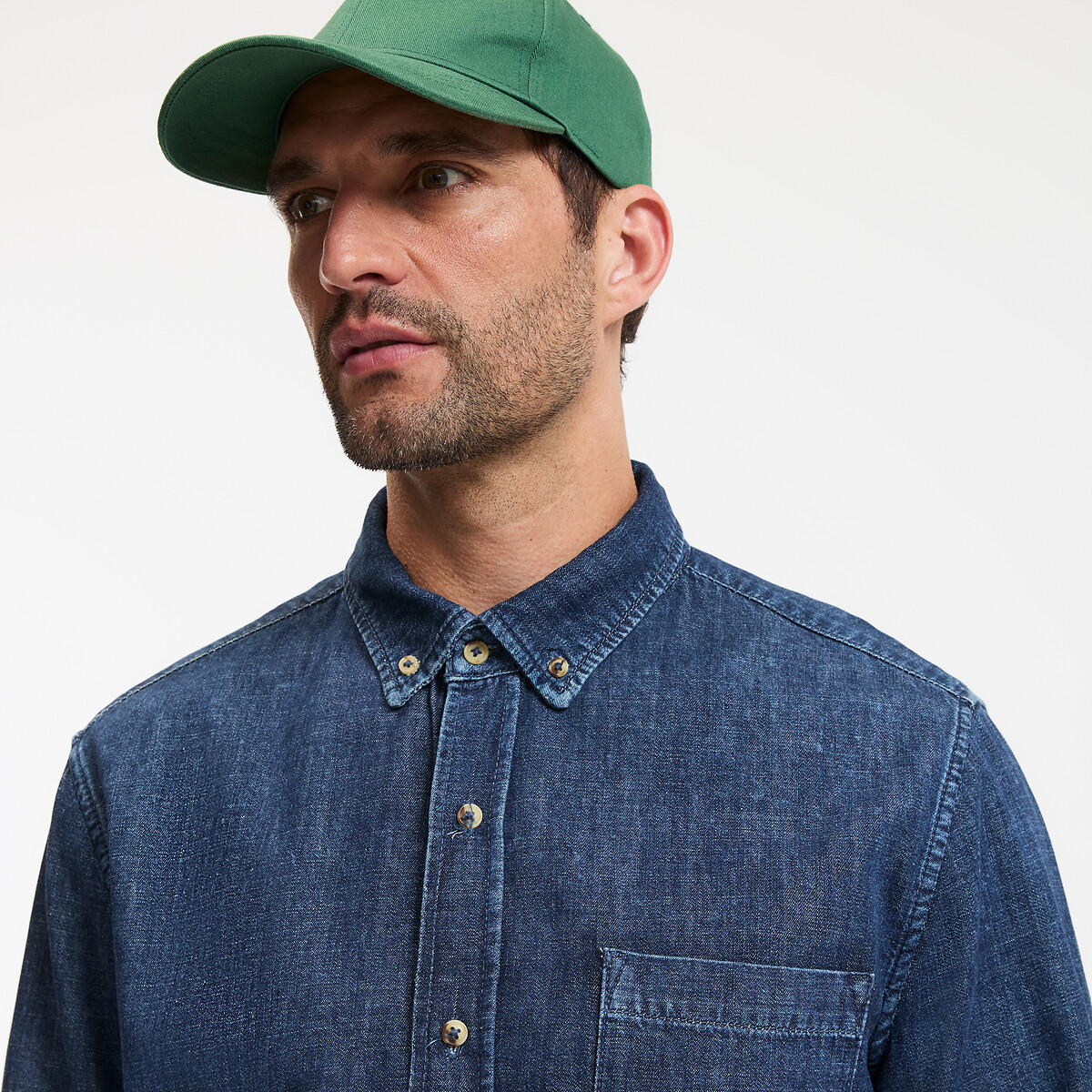 COLEÇÕES LA REDOUTE<br>Camisa jeans normal