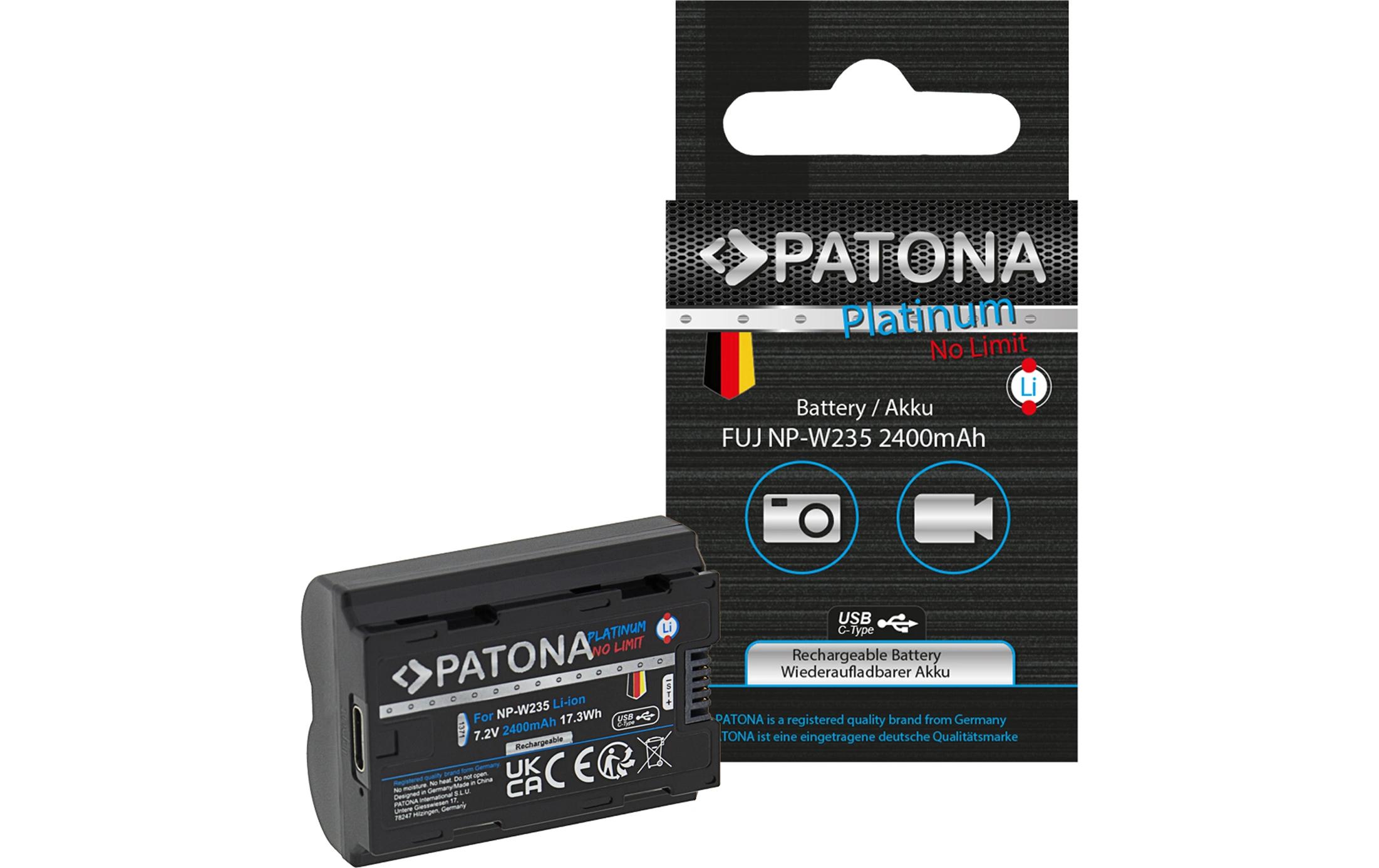 Platinum Akku für Fuji FinePix NP-W235 XT-4 XT4Platinum Batteriesatz für Fujifilm