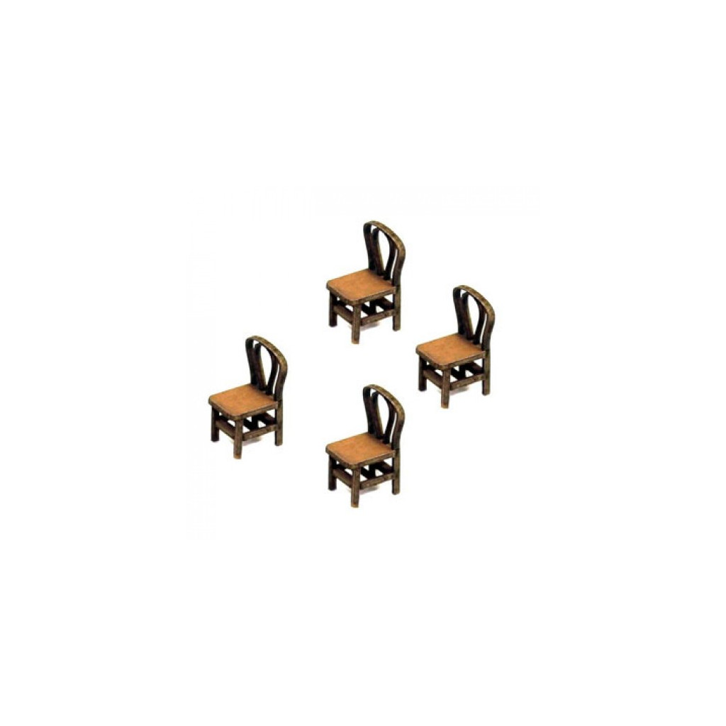 Chaises à Dossier Cintré (x4)