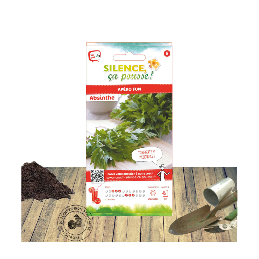 Graines d'absinthe absinthium/artemisia absinthium[-]sachet de 0,30 gr.