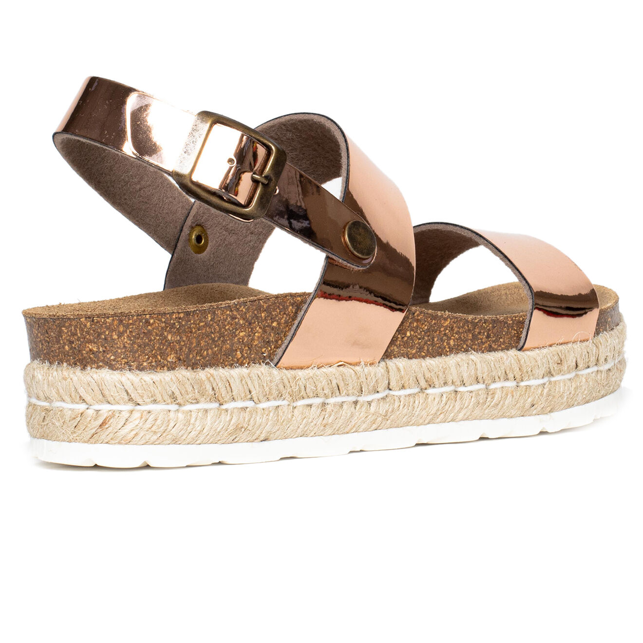 Sunbay Sandales à plateforme Kalmie rose doré