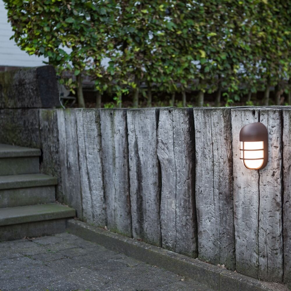 LED wandlamp Bullo in roestkleur 15W 700lm IP54