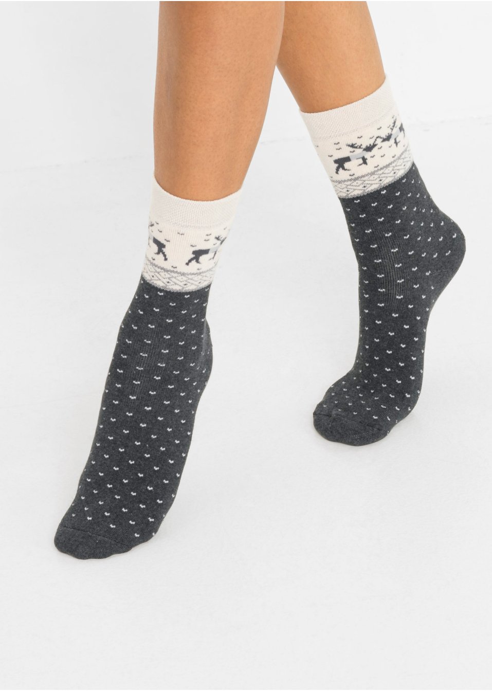 Lot de 3 paires de chaussettes thermo avec carte message pour cadeau